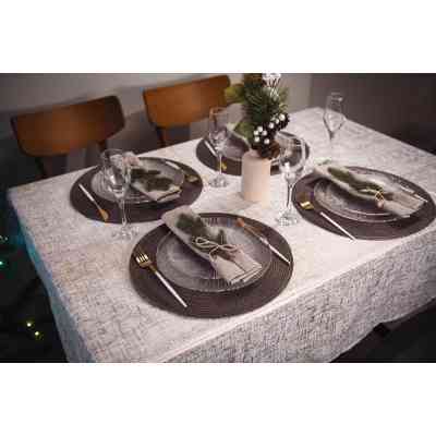 Скатертина Ardesto Shine 100% поліестер, золотавий 140х180 см (ART08SG) Вінниця