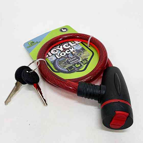 Прочный велозамок 187, 15*65, Защита противоугонный замок для велосипеда, Тросик замок для велосипеда XB-19 Ивано-Франковск