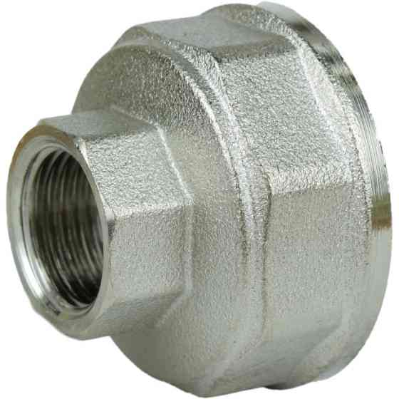 Муфта редукційна 1 1/4| х 1/2" ВВ нікельована восьмигранна А0333А (нк) Київ
