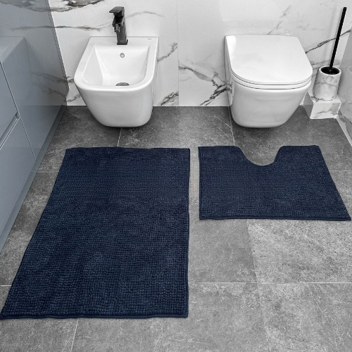 Набір килимків для ванної 2шт 50*60см+60*90см Standard синій Дариана Житомир - фото 3