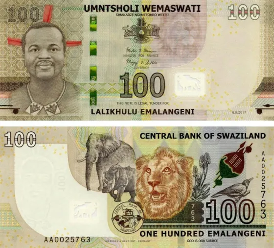Свазиленд / Swaziland 100 emalangeni 2017 Pick 42 UNC Полтава