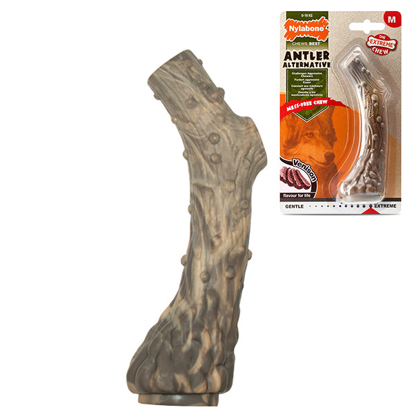 Nylabone Extreme Chew Antler НІЛАБОН РІГ ОЛЕНЯ жувальна іграшка для собак, смак оленини Київ - фото 1