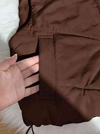 Женская жилетка укороченная с карманами на молнии плащевка эмми на синтепоне Шоколад, 46/48 Одесса