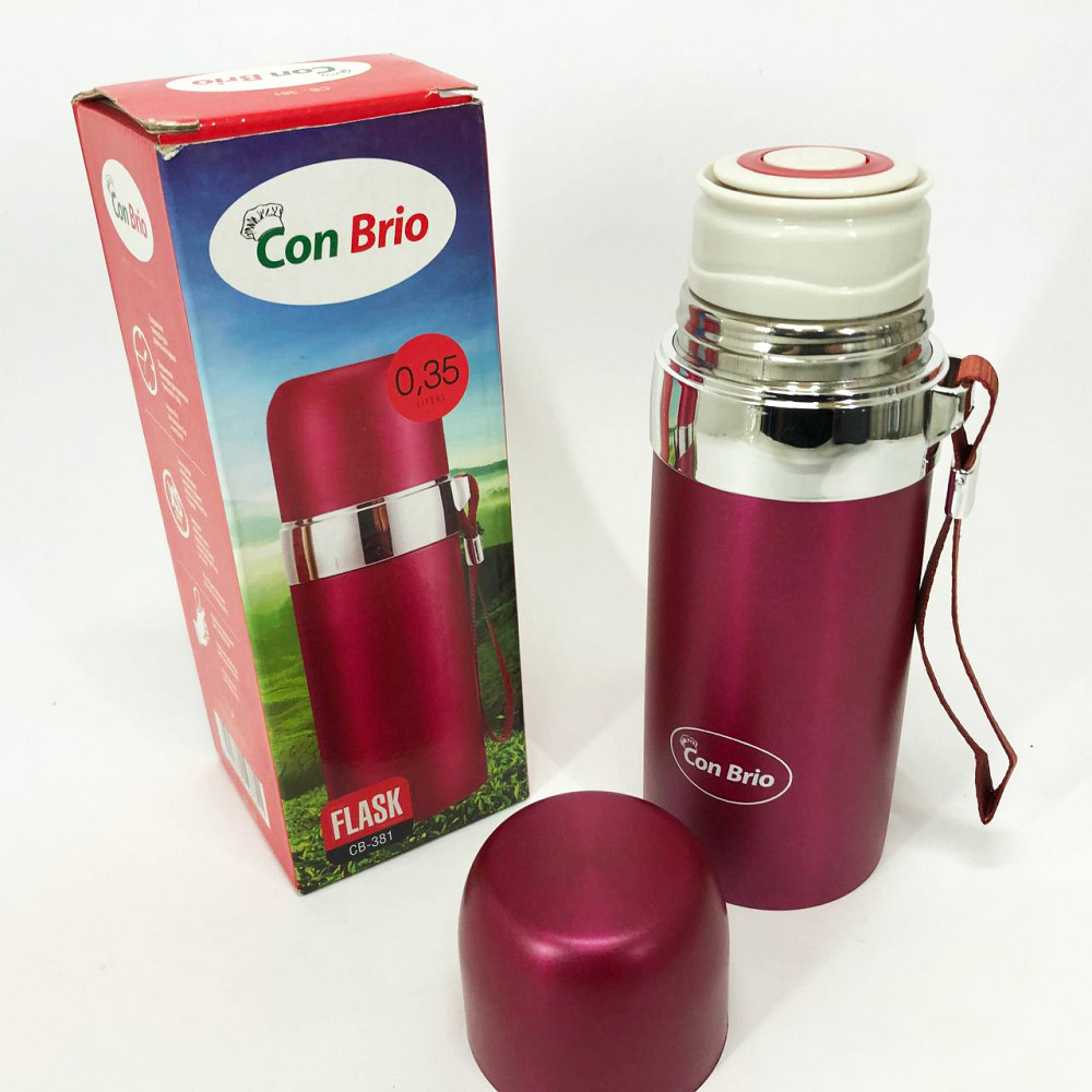 Термос для гарячих напоїв чаю Con, Термос з вакуумним утриманням тепла, Термокружка для походу HA-95 Львів - фото 6