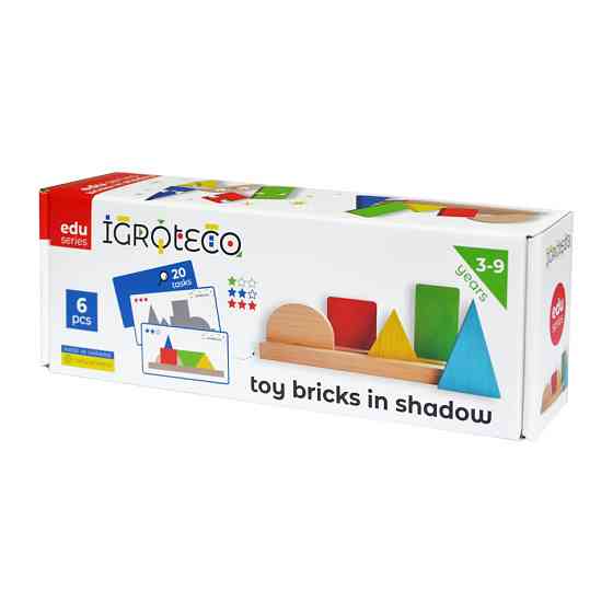 Іграшка розвиваюча "Фігури та Тіні" 900606 дерев'яна Вінниця