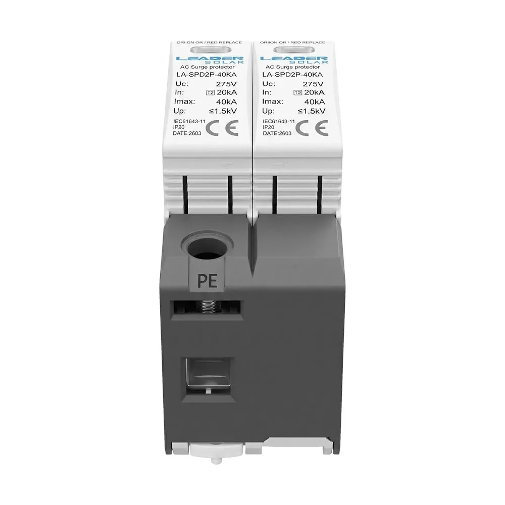 Обмежувач напруги Leader LA-SPD2P-40KA (1P+N) 275V AC під DIN-рейку (42-00270) Киев - изображение 7