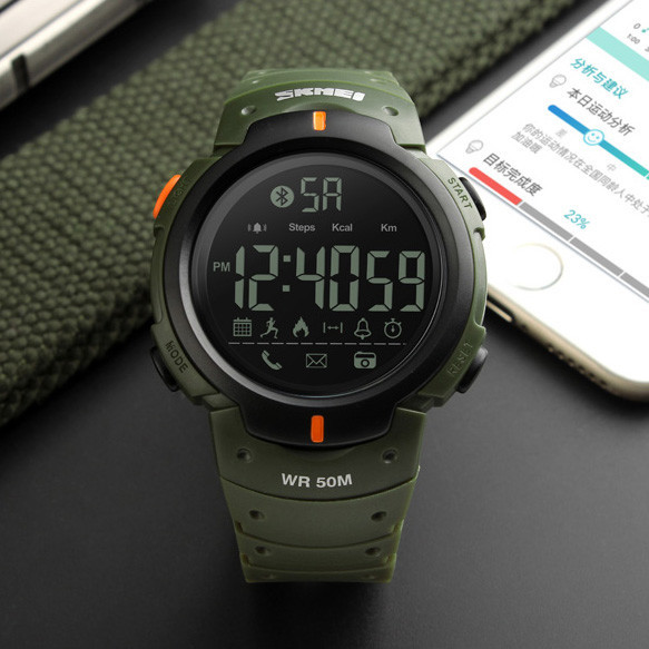 Skmei 1301AG army green Smart Watch SBR Киев - изображение 3