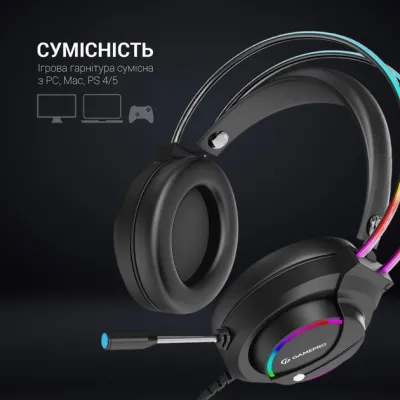 Наушники GamePro HS733 Black (HS733) Винница