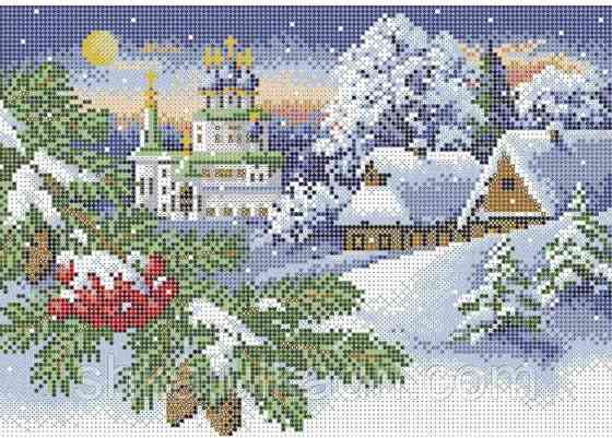 Схема для вишивки бісером "Пташки зими" Дніпро
