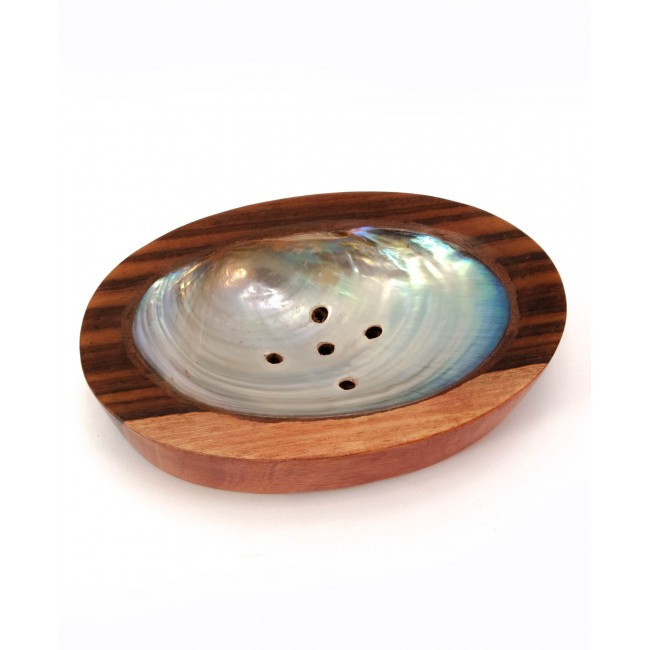 Мыльница для ванной деревянная с перламутром Киев - изображение 1