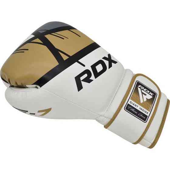 Боксерські рукавиці RDX F7 Ego Golden 12 унцій (капа в комплекті) Кам'янське