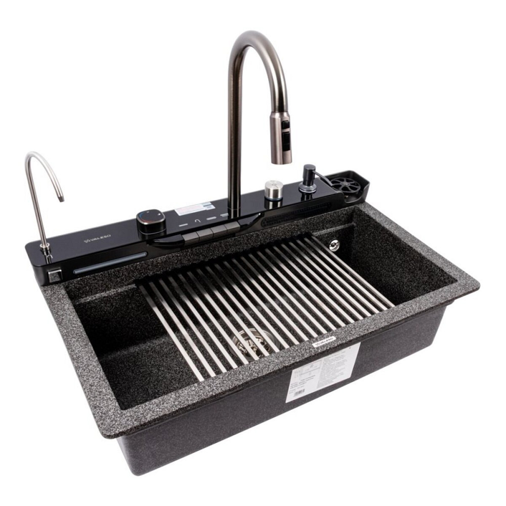 Гранітна мийка VALESO EVANORA 7546 матова Графіт Коломыя - изображение 3