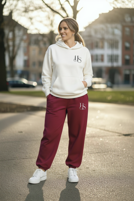 Теплый женский костюм тринитка на флисе Бордовый 2XL-3XL Харьков - изображение 2