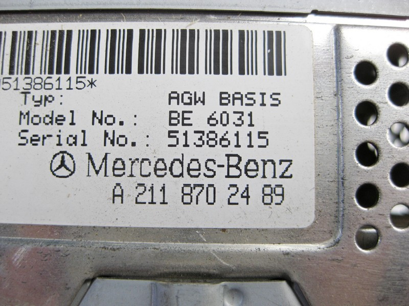 Mercedes-Benz  A2118702489 Аудіопідсилювач CLS C219 E-Class W211 SLK R171 Одесса - изображение 4