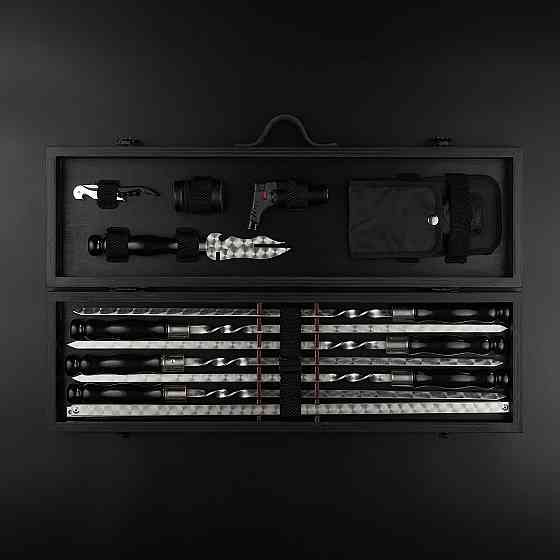 Шампури подарункові набір бокс для пікніка гриля та барбекю Оригінальні Віп подарунки на день народження татові, хлопцю, Тернопіль