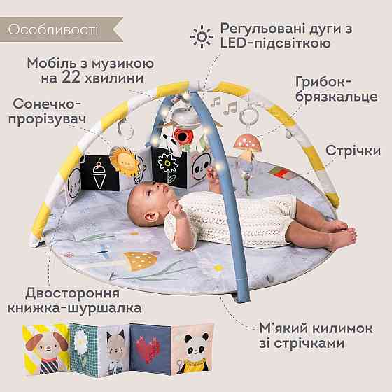 Музичний килимок з дугами, що розвиває – Сонячні ноти Днепр