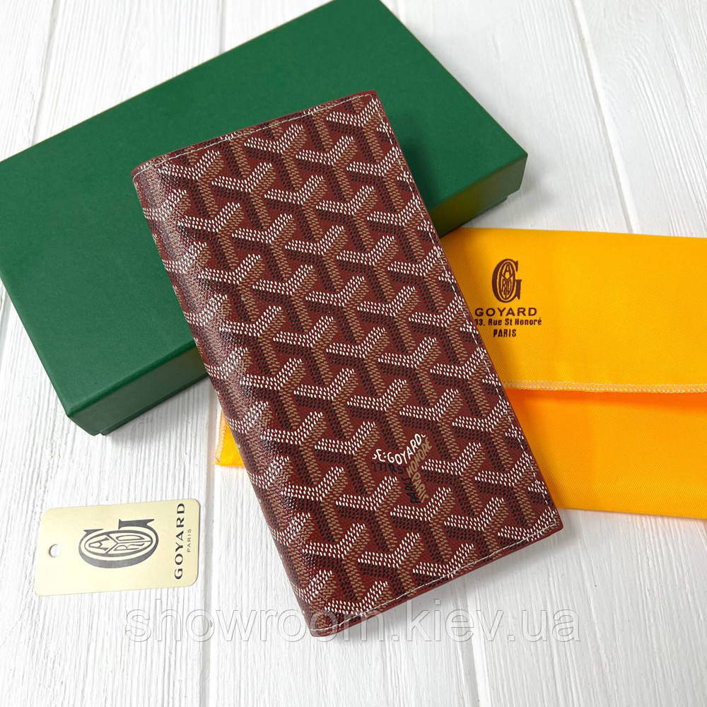 Чоловічий гаманець з відділенням для телефона Goyard (099) Lux bordeaux Київ - фото 2