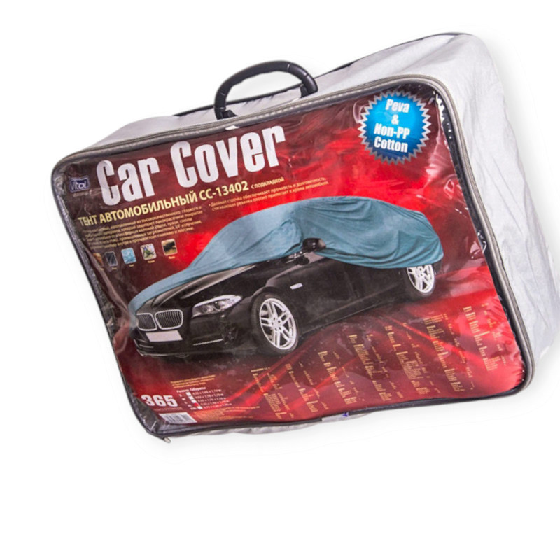 Тент-накидка m 432х165х119 peva + бавовна без pp с подкладкой, карман зеркал vitol седан Мукачево - изображение 1