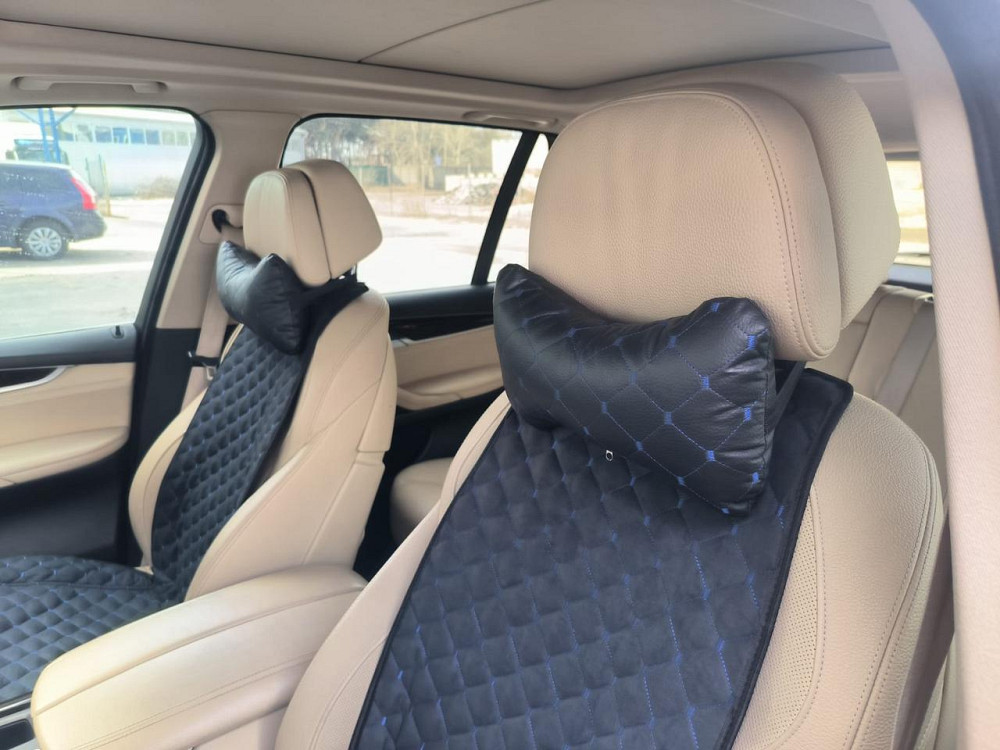 Подушка голову в авто екошкіра червоний рядок (к-кт 2 шт) під Мукачево - фото 6