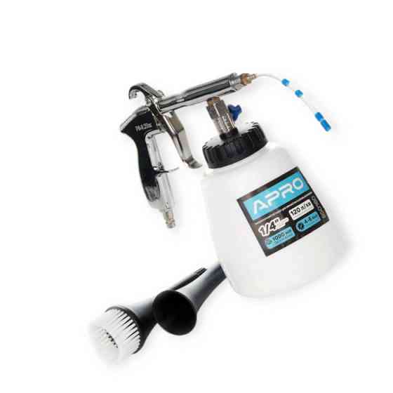 Пневмопистолет химчистки салонов автомобилей Торнадо 6.2 бар, 1л, 1/4