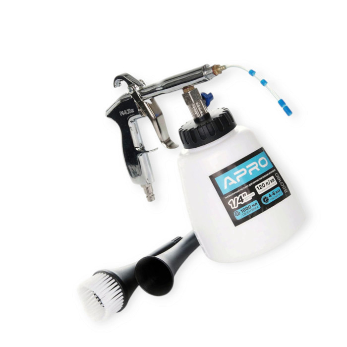 Пневмопистолет химчистки салонов автомобилей Торнадо 6.2 бар, 1л, 1/4