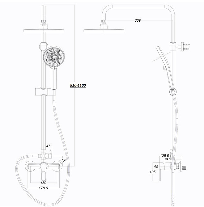Душова система Globus Lux Dolly GLD-0005 Київ - фото 6