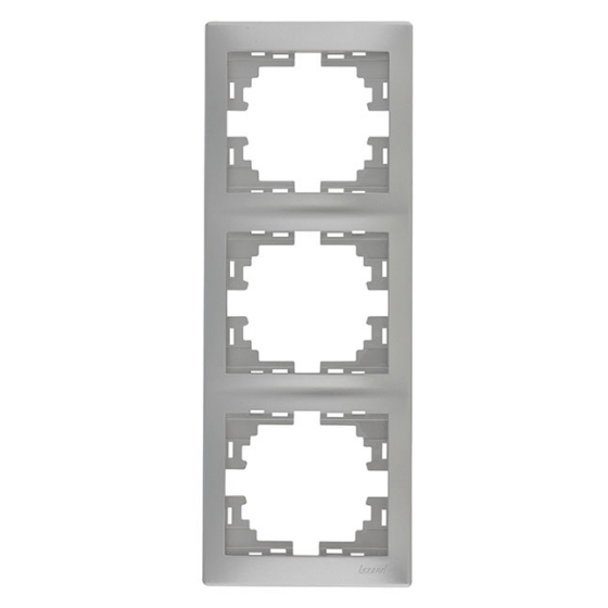 MIRA сірий металік Рамка вертикальна 3-а без вставки Лезард Житомир - фото 1