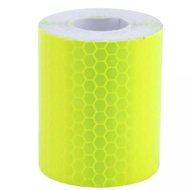 Світловідбиваюча стрічка Соти 70 на 5 см салатовий Київ - фото 1