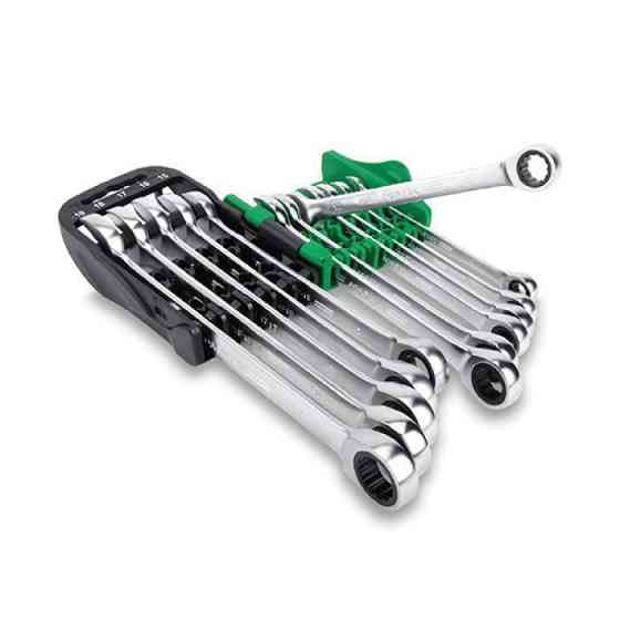 Набір ключів комбінованих з тріскачкою TOPTUL 8-19мм 10 од. на холдере GSCQ1001 Одеса