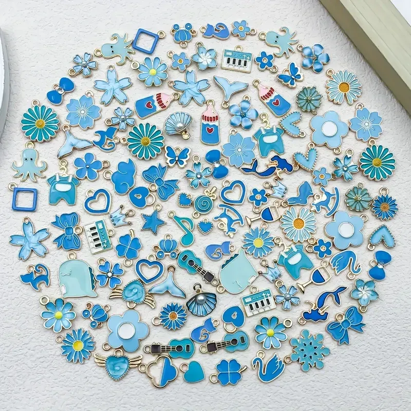 Набор эмалевых подвесок для творчества и рукоделия, 100 шт Киев - изображение 3