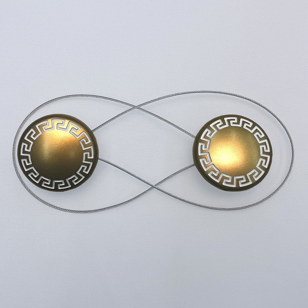 Магниты для штор и гардин Афина 2 шт Темно-золотистый (81-273) Киев - изображение 6