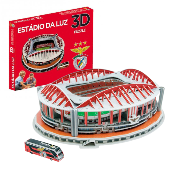 Пазлы 3D футбольный стадион Da Luz, Benfica, трехмерный конструктор-головоломка для детей, из 84 пазлов Каменец-Подольский