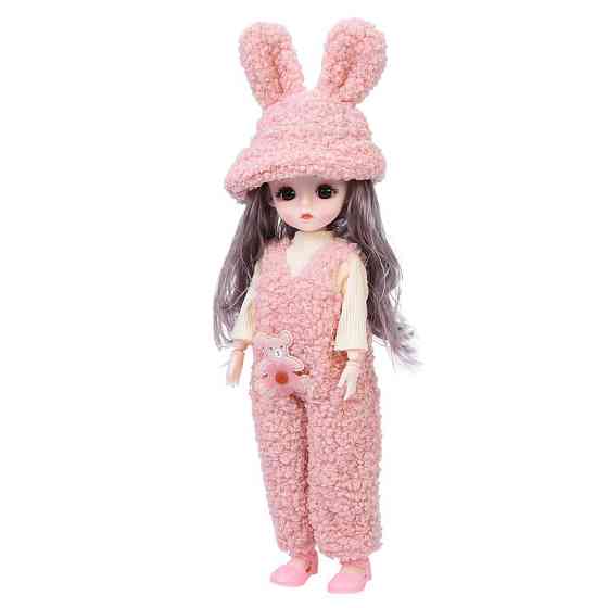 Детская игровая кукла F0322(Pink) шарнирная, размер 29 см Винница