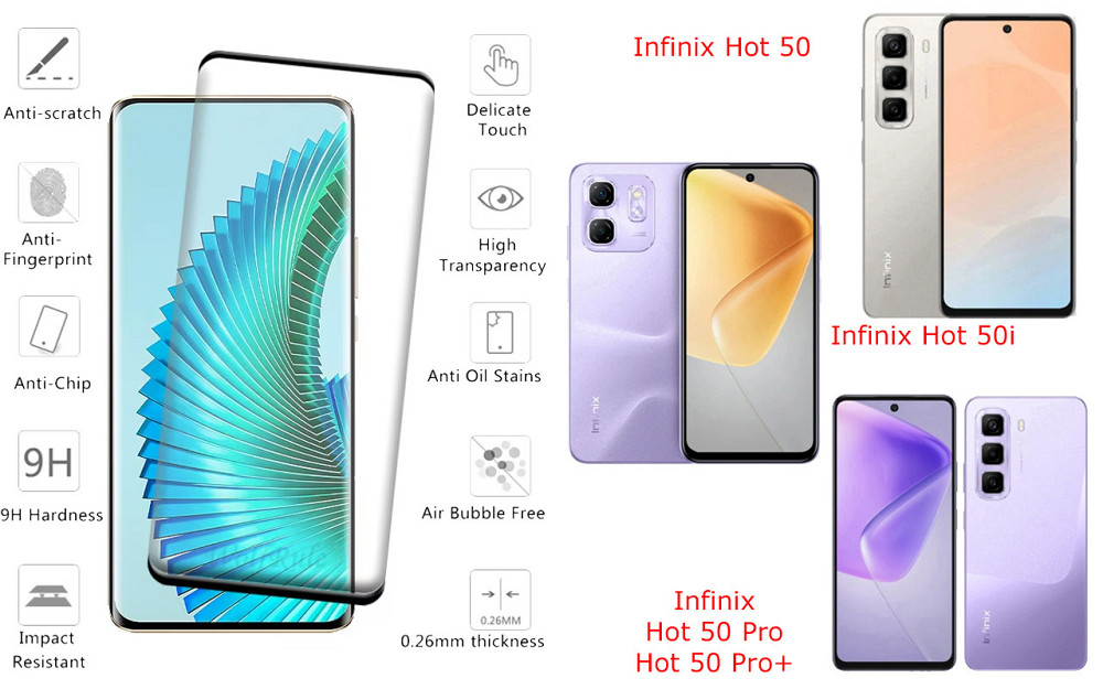 Захисне скло HyperGlass Pro для Infinix Hot 50, Hot 50i, Hot 50 Pro, Hot 50 Pro+ – максимальна чутливість та захист Київ - фото 2