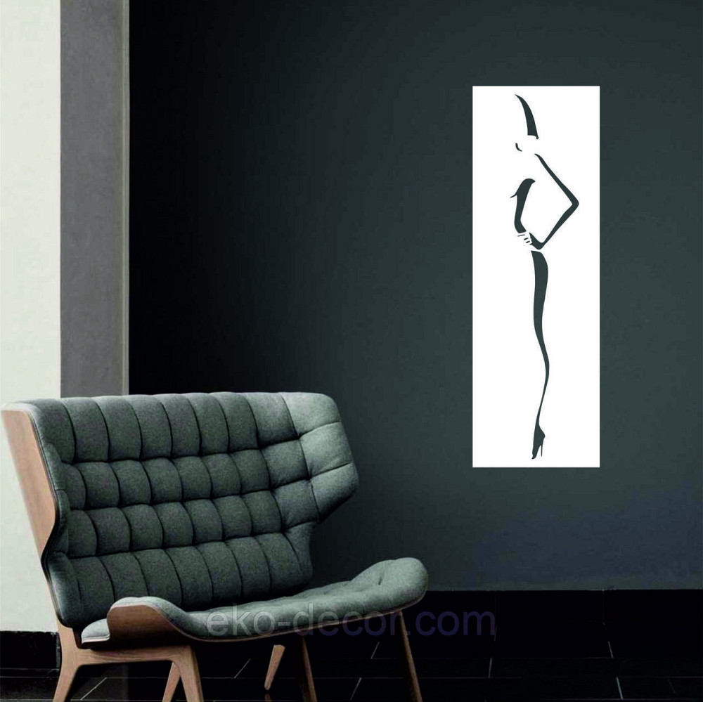 Декоративне настінне Панно «Силует жінки», Декор на стіну Київ - фото 5