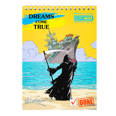 Блокнот Buromax на пружині зверху Patriot Dreams Come True A5 48 аркушів у клітину (BM.24545106) Вінниця - фото 2