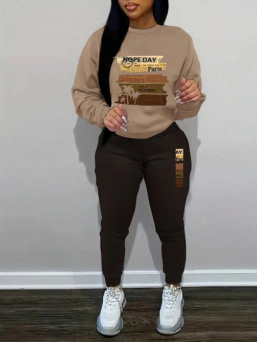 Трикотажный костюм с принтом Nopeday батал Киев - изображение 6