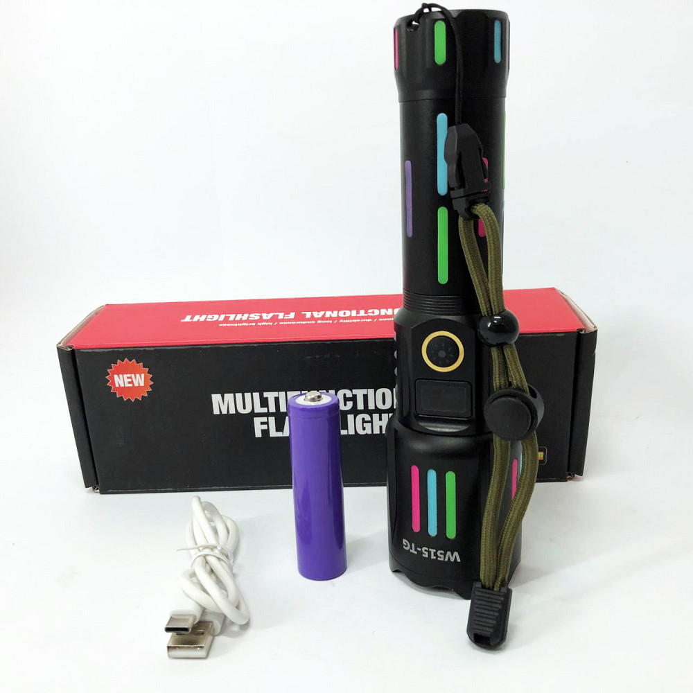 Акумуляторний ліхтар для домашнього використання W515-PM10-TG, Ліхтар ручний металевий VQ-18 Львів - фото 11