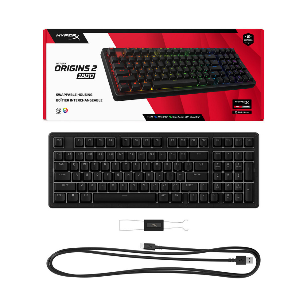 Клавіатура HyperX Origins 2 1800 HX Red USB Black (B4QS4AA) ( 22489 ) Харьков - изображение 5