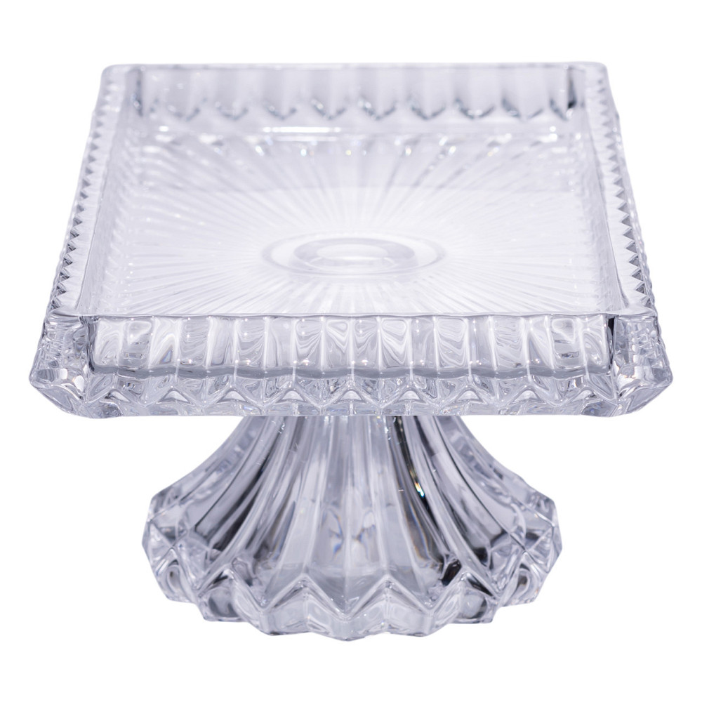 Yiwu Тортівниця прямокутна на ніжці 33×17×13.5 (см) скляна HP-19-146C Коломия - фото 4