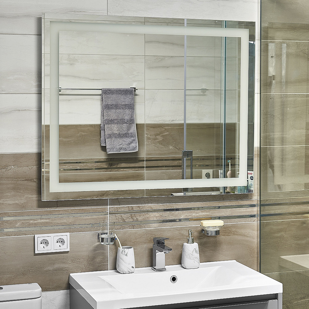 Дзеркало UNIO MRR-05 SQR-AA 1000 x 800 mm LED FL Тернопіль - фото 2