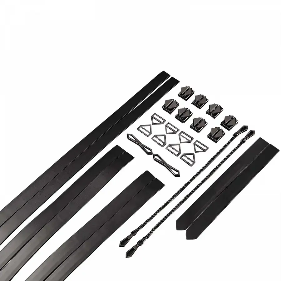 Набір із 8 ременів для зв'язування LOCKINK 8-Bondage-Straps Restraint Set - Black Львів - фото 5