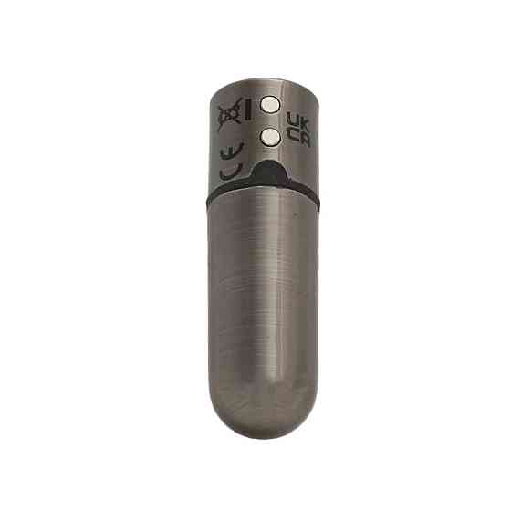 Вибропуля PowerBullet First-Class Bullet 2.5″ with Key Chain Pouch, Gun Metal, 9 режимов вибрации Sex Aura Киев