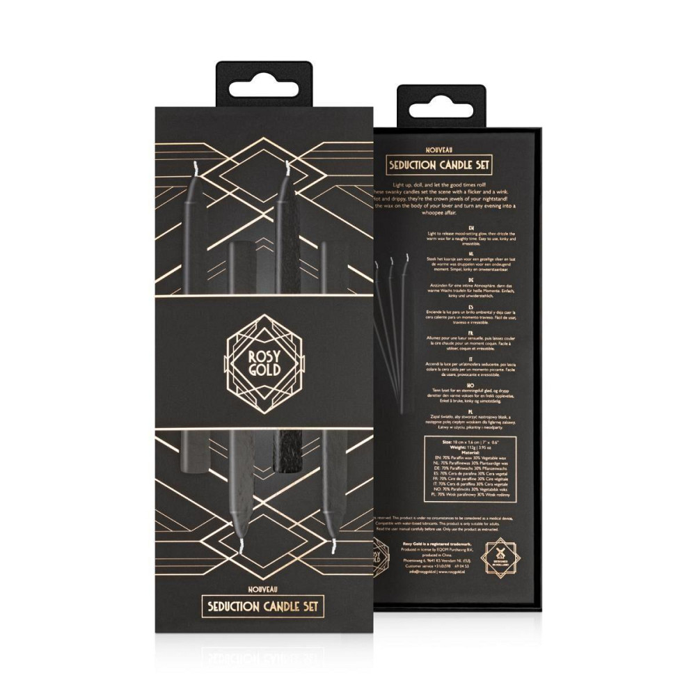 Набір свічок Rosy Gold - Seduction Candle Set - Black Sex Aura Київ - фото 7