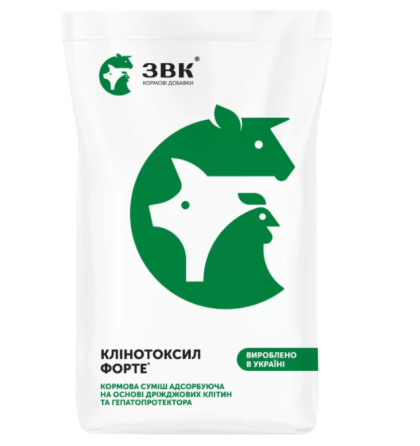 Адсорбент мікотоксинів «Клінотоксил Форте» на основі дріжджових стінок з гепатопротектором 20 кг УПСП ЗВК Вінниця