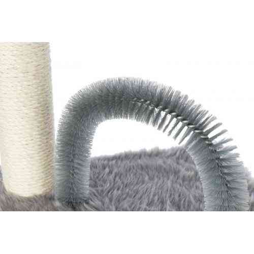 Дряпка-комплекс Trixie Baza для кошек с игрушкой сизаль/плюш серая 41х41х50 см Киев