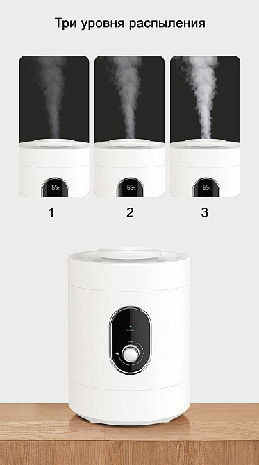 Зволожувач повітря Onix з регульованим розпиленням і баком на 3 л Дніпро - фото 6