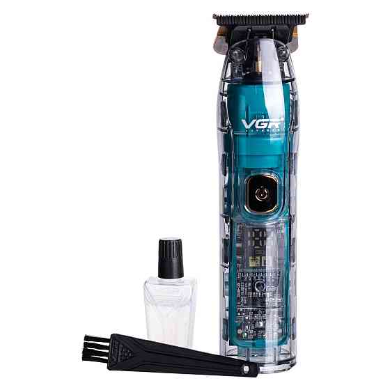 VGR Тример для стрижки акумуляторний з 4 насадками Зелений VGR V-961 Коломыя