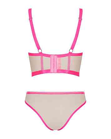 Комплект Obsessive топ и трусики, телесно-розовый, L/XL Sex Aura Киев