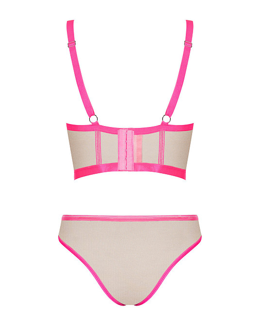 Комплект Obsessive топ и трусики, телесно-розовый, L/XL Sex Aura Киев - изображение 6
